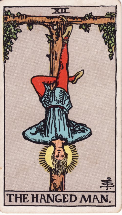 The Hanged Man tarot card
